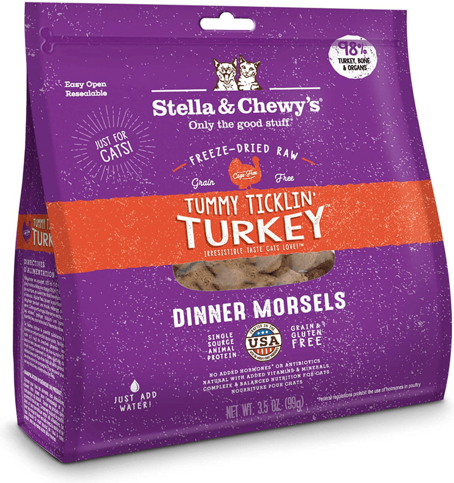 Stella & Chewys Tummy Ticklin’ Turkey Freeze-Dried Raw Dinner Morsels